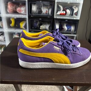 Puma suede, size 11, lakers colorway, no box